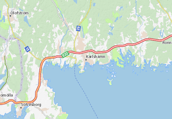 Karte Stadtplan Karlshamn
