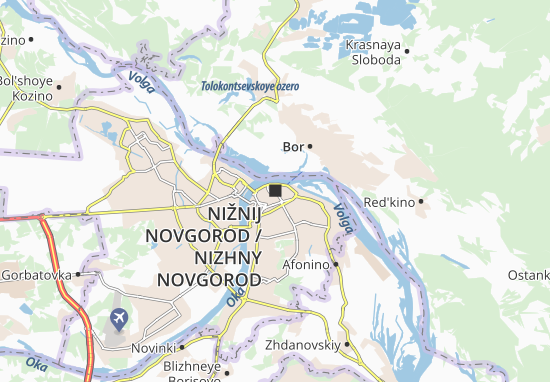 Nižnij Novgorod Map