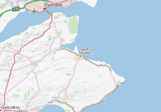 Karte Stadtplan Saint Andrews