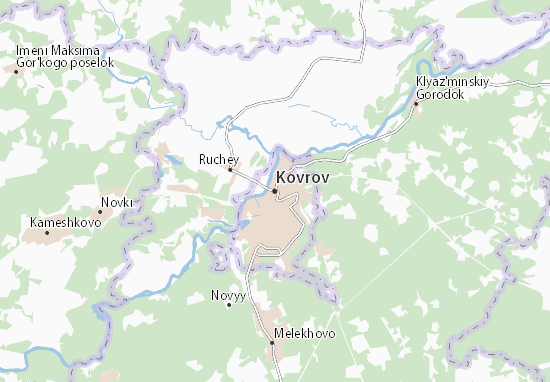 Karte Stadtplan Kovrov