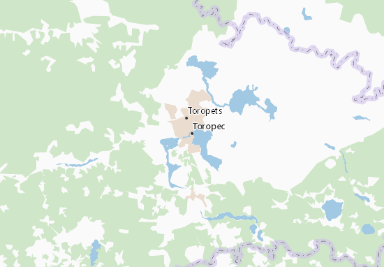 Mapa Toropec