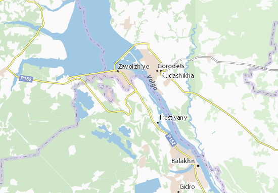 Mapa Shelyaukhovo
