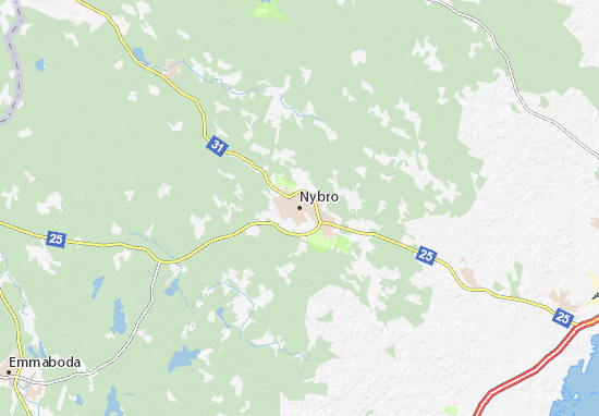 Karte Stadtplan Nybro