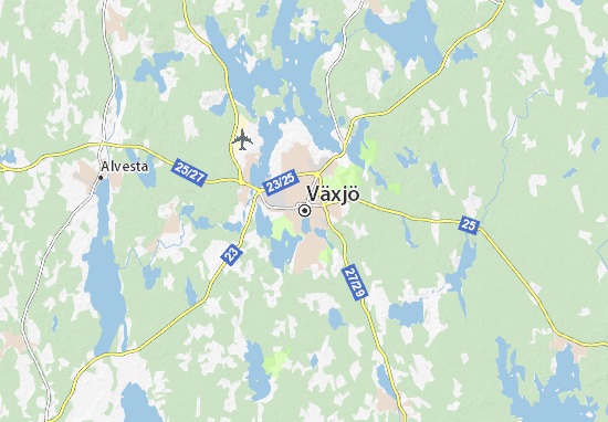 Karte Stadtplan Växjö