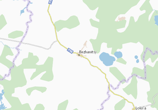 Mapa Bezhanitsy