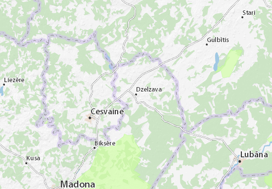 Mapa Dzelzava