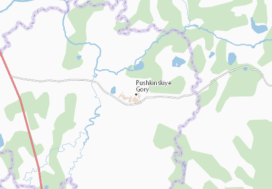 Mapa Pushkinskiye Gory