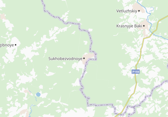 Kaart Plattegrond Sukhobezvodnoye