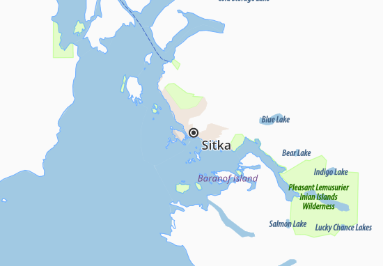 Kaart Plattegrond Sitka