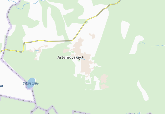 Mapa Artemovskiy