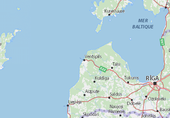 Karte Stadtplan Ventspils