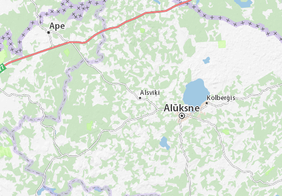 Mapa Alsviķi