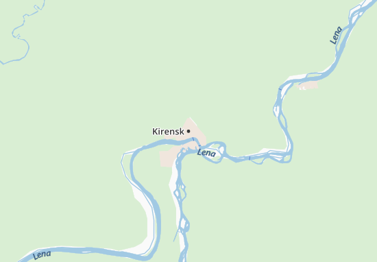 Mapa Kirensk