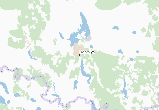Mapa Udomlya