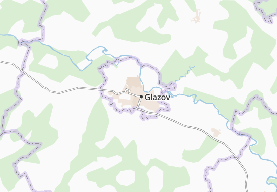 Karte Stadtplan Glazov