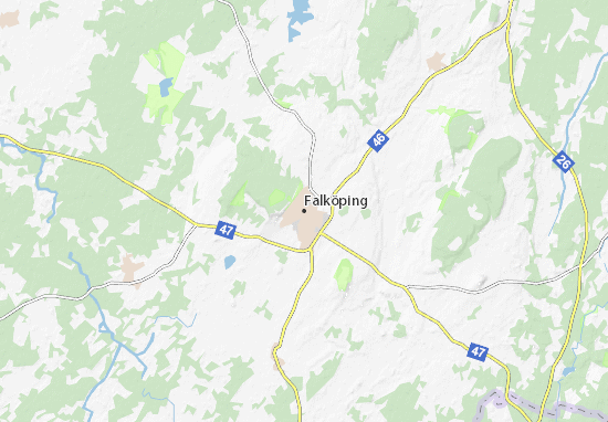 Karte Stadtplan Falköping