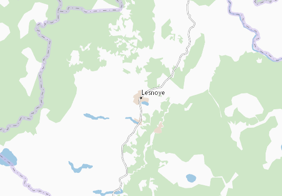Kaart Plattegrond Lesnoye