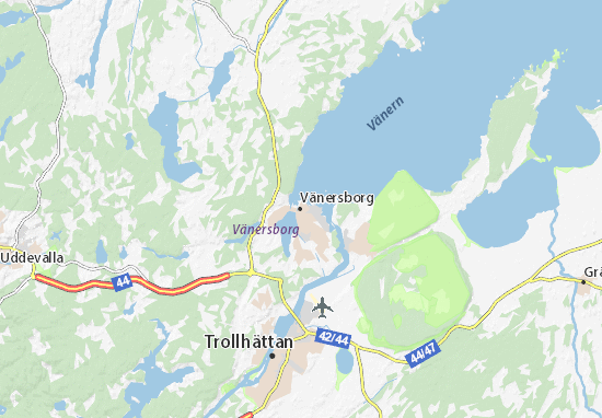 Karte Stadtplan Vänersborg