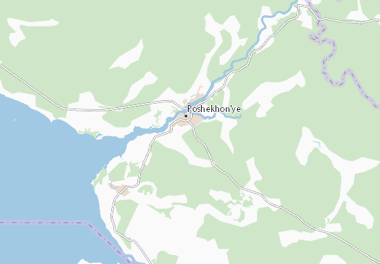 Mapa Pošechonje-Volodarsk