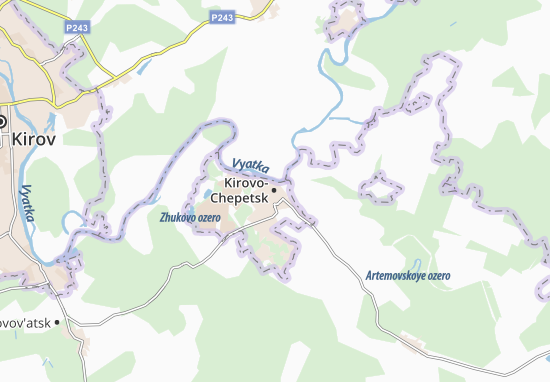 Mapa Kirovo-Chepetsk