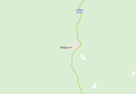 Mapa Aldan