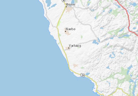 Mapa Varhaug