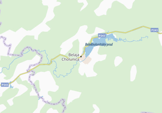 Mapa Belaja Cholunica