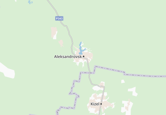 Kaart Plattegrond Aleksandrovsk