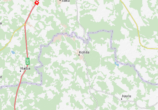 Karte Stadtplan Kohila