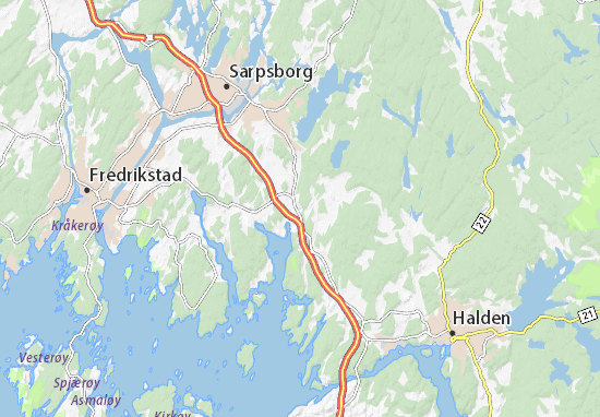 Mapa Skjeberg
