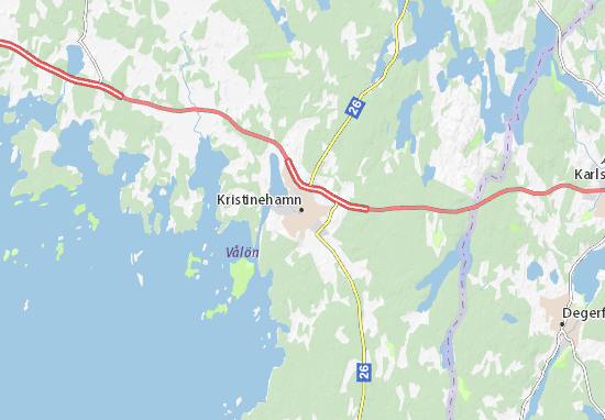 Karte, Stadtplan Kristinehamn - ViaMichelin