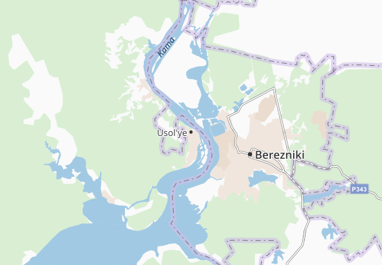Karte Stadtplan Usol&#x27;ye