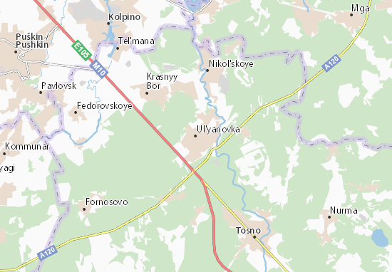 Karte Stadtplan Ul&#x27;yanovka