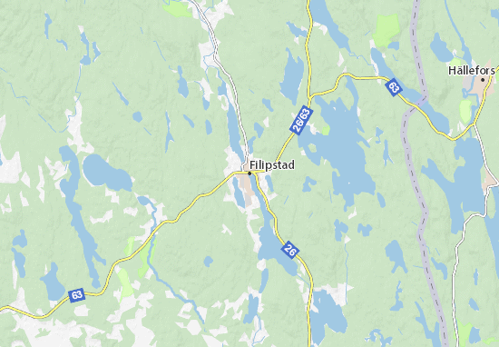 Mapa Filipstad