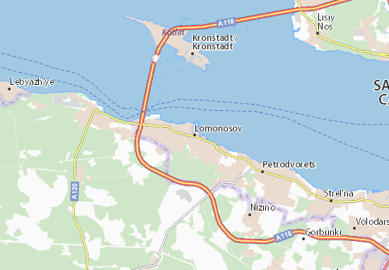Karte Stadtplan Lomonosov