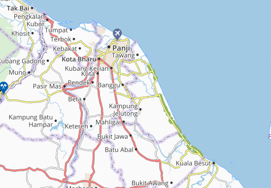 Kaart Plattegrond Kampung Kuchelong