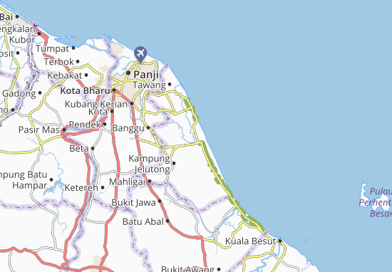 Karte Stadtplan Kampung Melawi