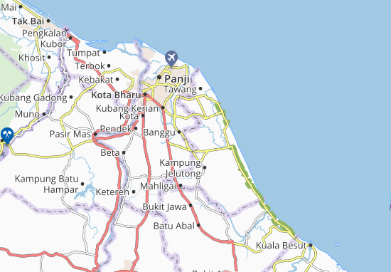 Karte Stadtplan Kampung Chap
