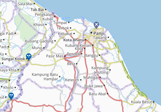 Karte Stadtplan Kampung Belukar
