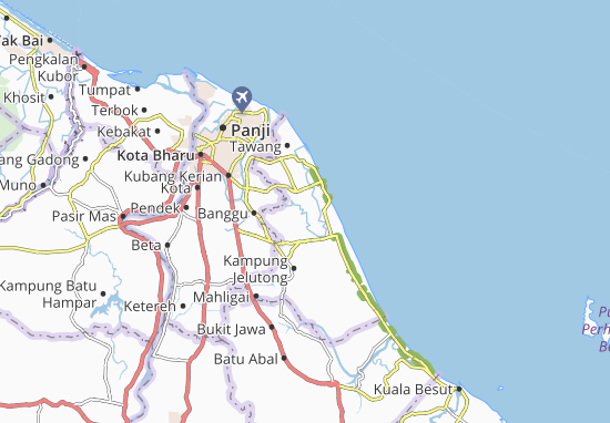 Karte Stadtplan Kampung Keluat