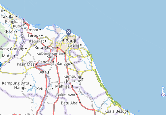 Karte Stadtplan Kampung Pak Pura