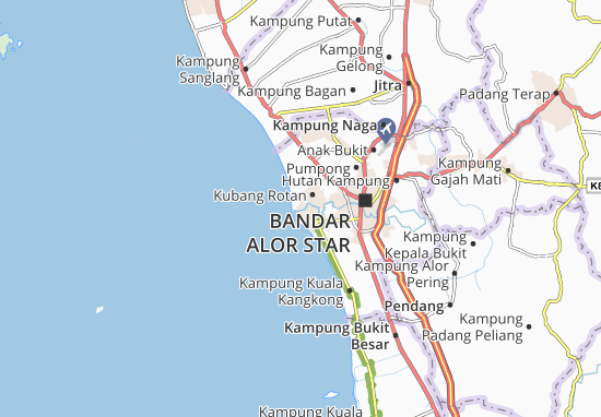 Karte Stadtplan Kampung Padang Garam