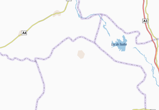 Mapa Hiré-Ouatta