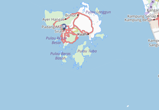 Karte Stadtplan Pulau Dayang Bunting