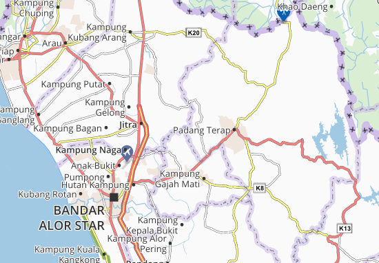 Karte Stadtplan Kampung Paya