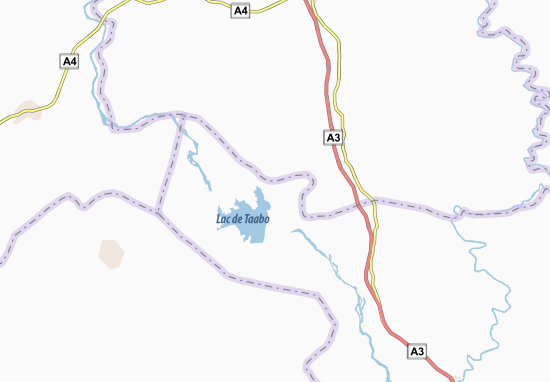 Mapa Kokoti-Kouamékro