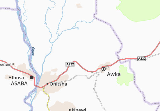 Kaart Plattegrond Abube-Nando