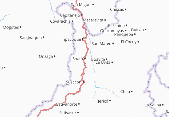Soatá Map