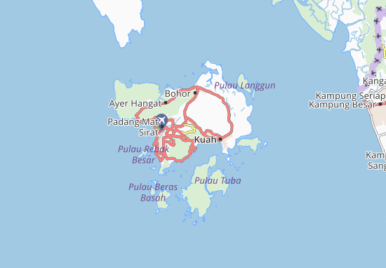 MICHELIN-Landkarte Langkawi - Stadtplan Langkawi - ViaMichelin