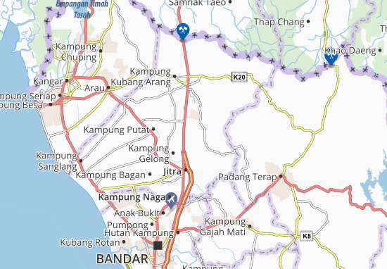 Kaart Plattegrond Kampung Binjal